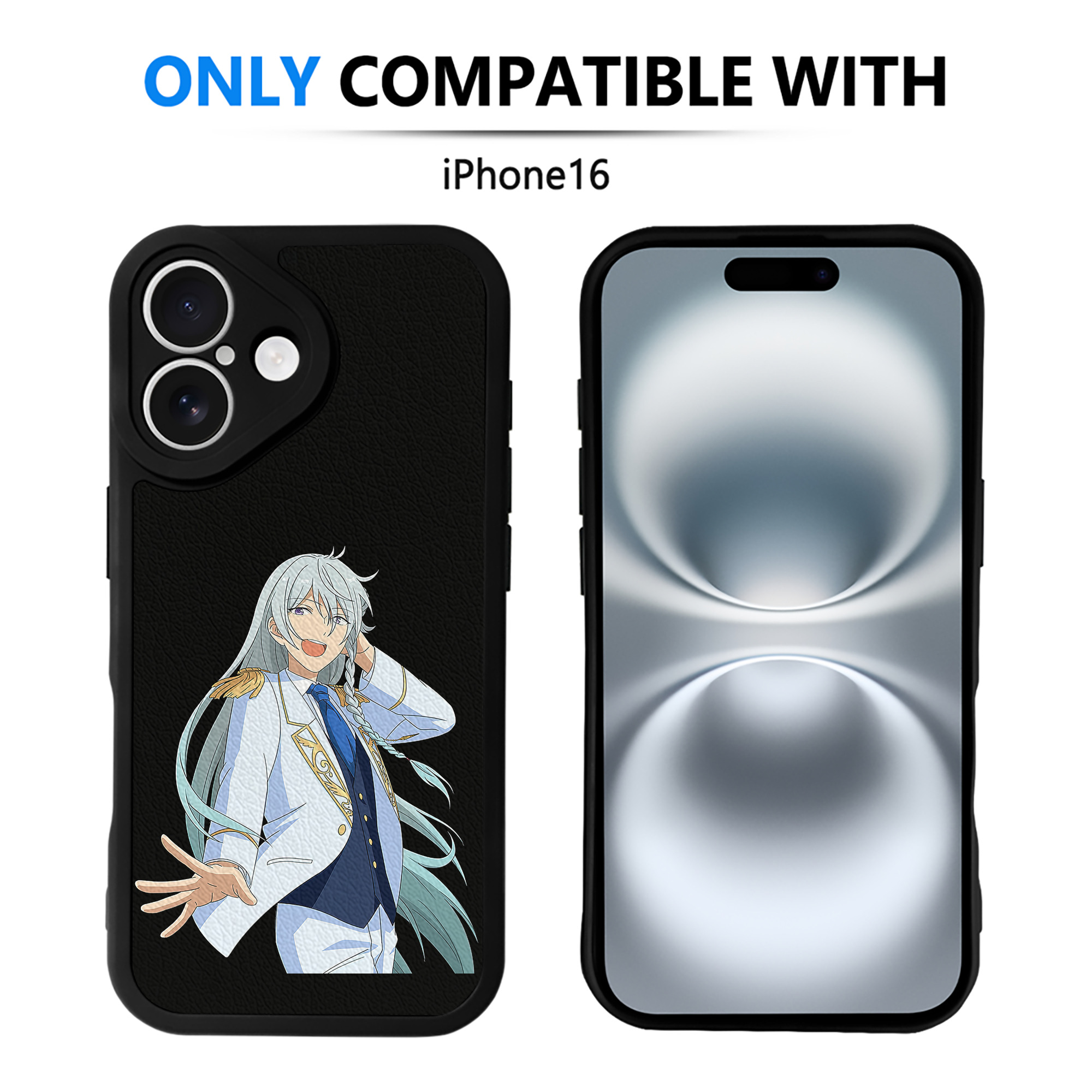 （画像用） あんさんぶるスターズ! Ensemble Stars 【iPhone 16シリーズ対応】シリコンスマホケース（レザー調） 材質：シリコン